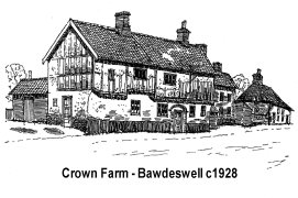 Crown Farm, Bawdeswell c1928