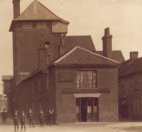 The CHEQUERS, South Creake - With Pinchens Brewery behind.