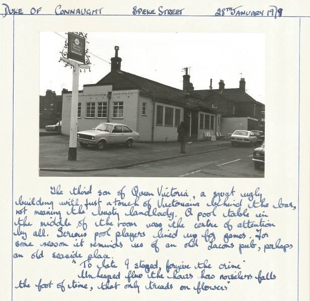 Duke of Connaught - 28th January 1978 - G Plummer